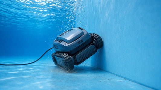 Robotic Pool Cleaner Climb the Walls