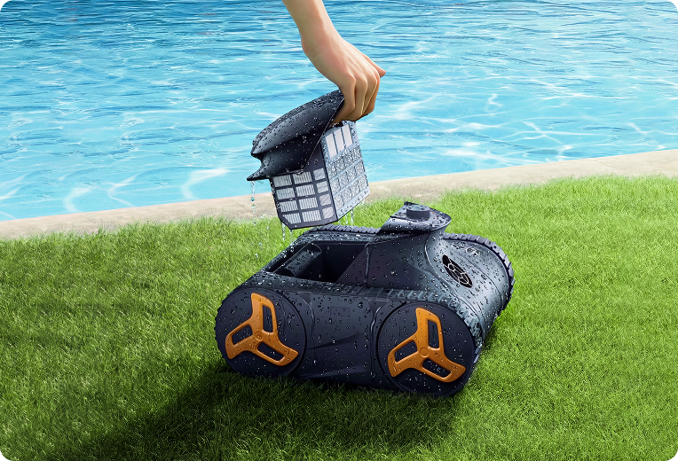 Quick Removal. Clean in a Rinse.