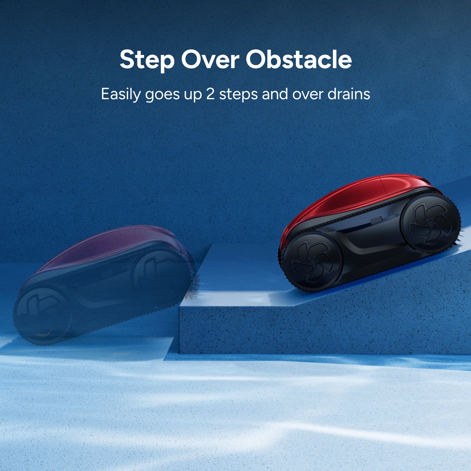 iGarden Pool Cleaner K Pro 150 Step Over Obstacle
